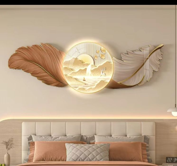 Настенная картина для дома и интерьера с подсветкой.