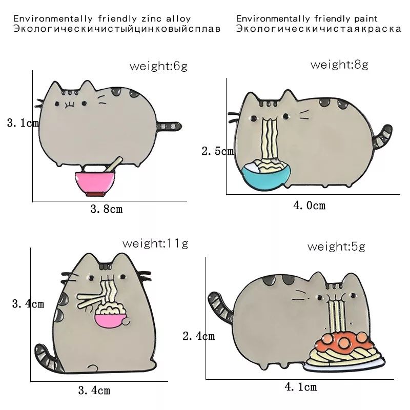 Значки Pusheen коте