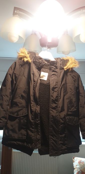 Jachetă cu blană artificială