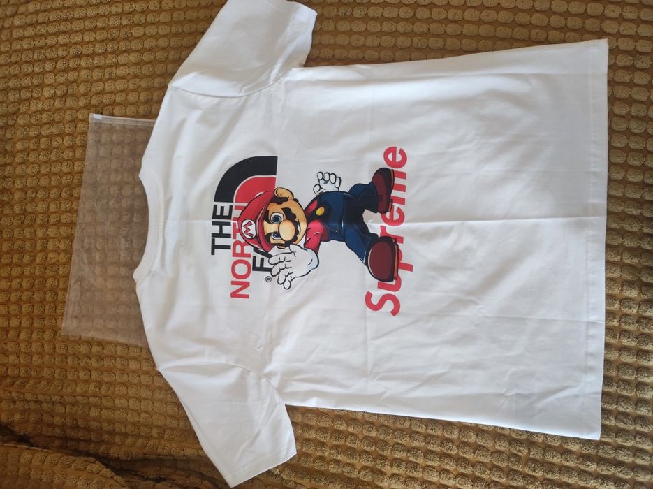 Tricou North Face Supreme/Super Mario