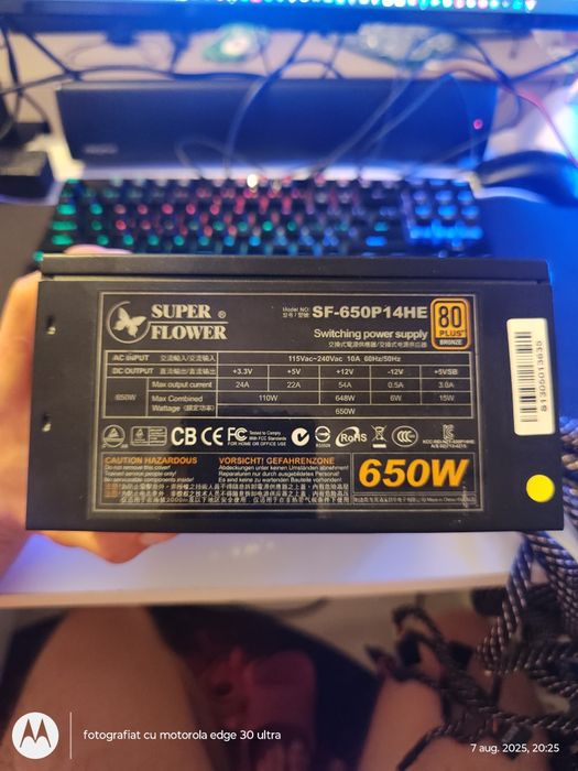 Sursa 650W ARGB Noua