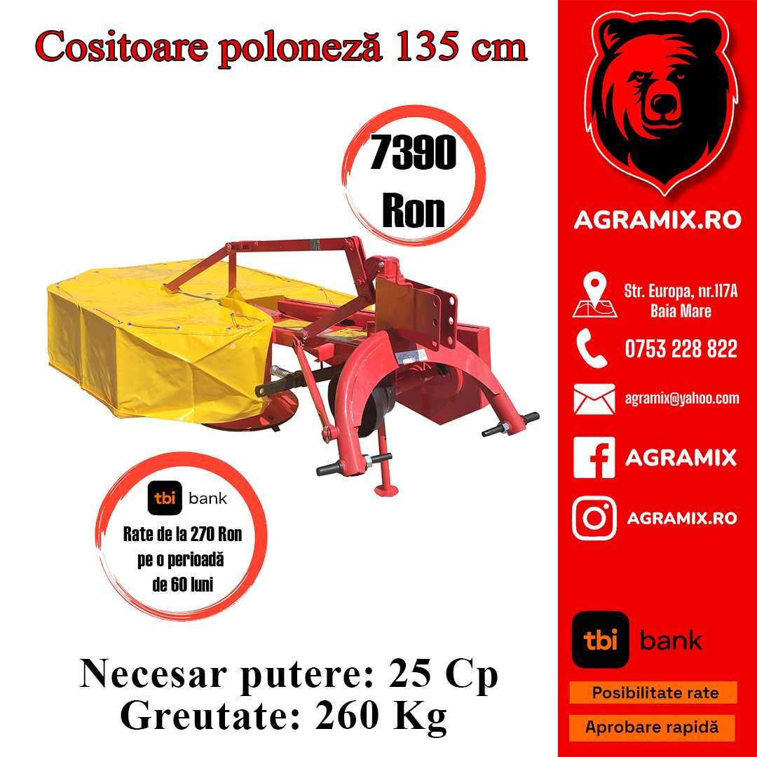 Cositoare poloneza de 1.05-1.85m cu 2 tamburi, noi Agramix