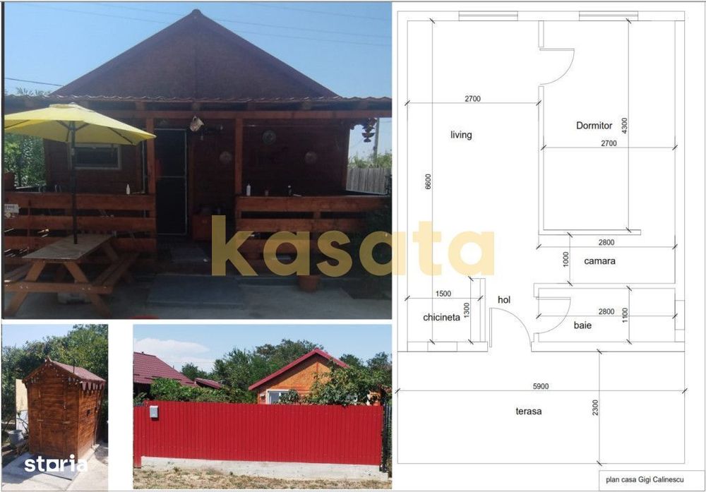 Casa individuala de lemn I Calarasi I Dor Marunt I teren 814 mp