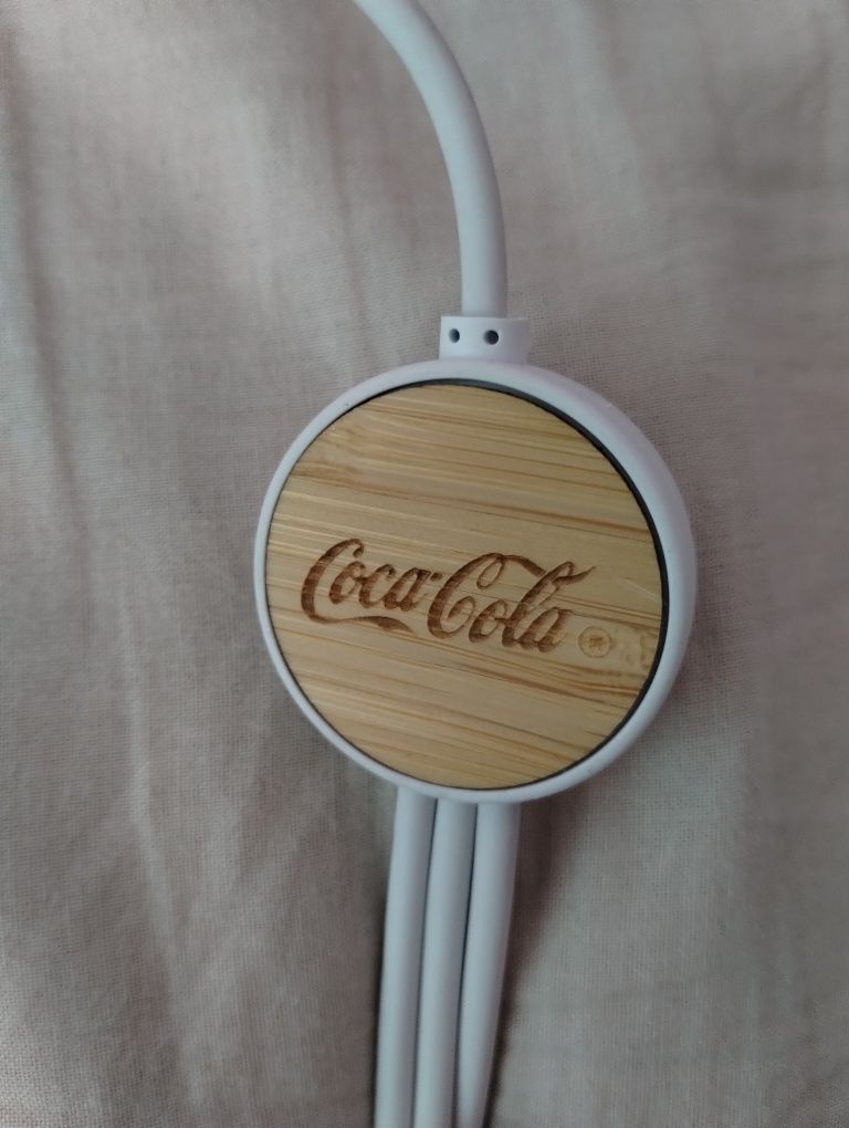 Персонализиран кабел RCS от рециклирана пластмас 5 В 1 лого coca cоla