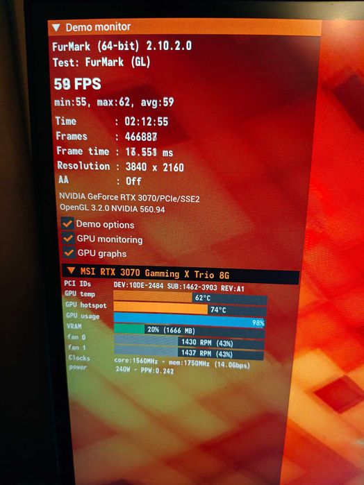 Видеокарта MSI Gaming Trio X RTX3070