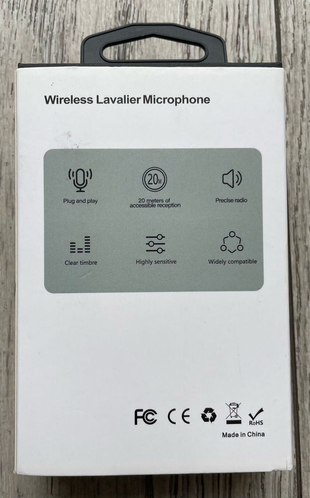 Microfon Lavaliera Wireless pentru Iphone Portabil Plug and Play Nou