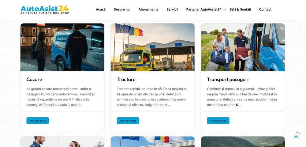 Startup complet funcțional în Asistență Rutieră cu acoperire Europeana