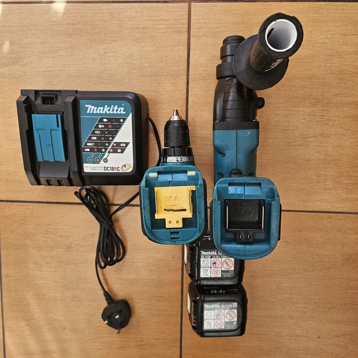 Set Makita,rotopercutor BHR 162,mașina gaurit/inșurubat BDF343