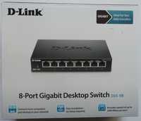 Switch D-Link DGS-108, 8 porturi 10/100/1000 (NOU)