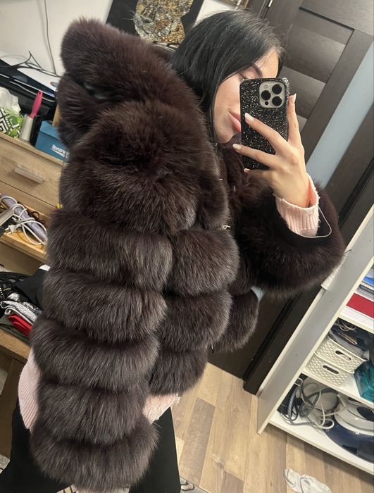 Haina full blana naturala vulpe