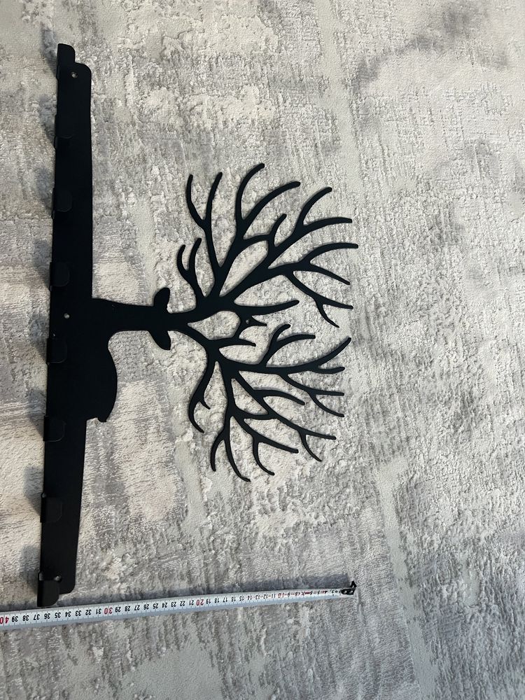 Vand cuier copac din metal