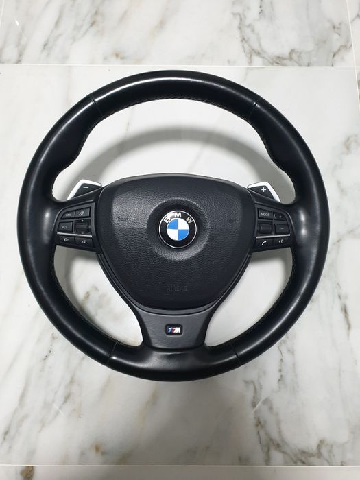 Volan M BMW seria 5 6 7, F10 F06 F12 F13 F01 cu distronic si padele