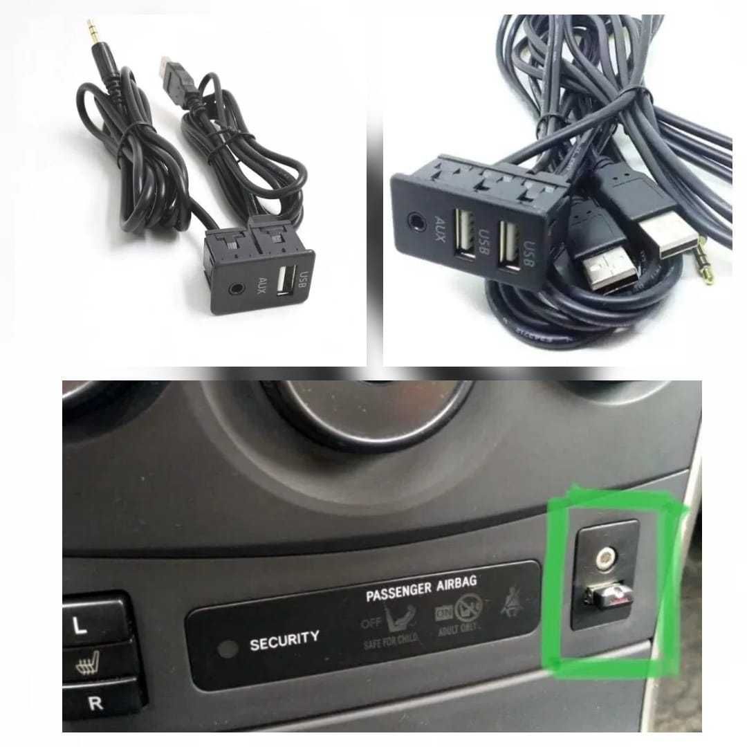 Cablu Adaptor Mufa Conector Port USB AUX Jack 3.5 Auto Modul Port USB