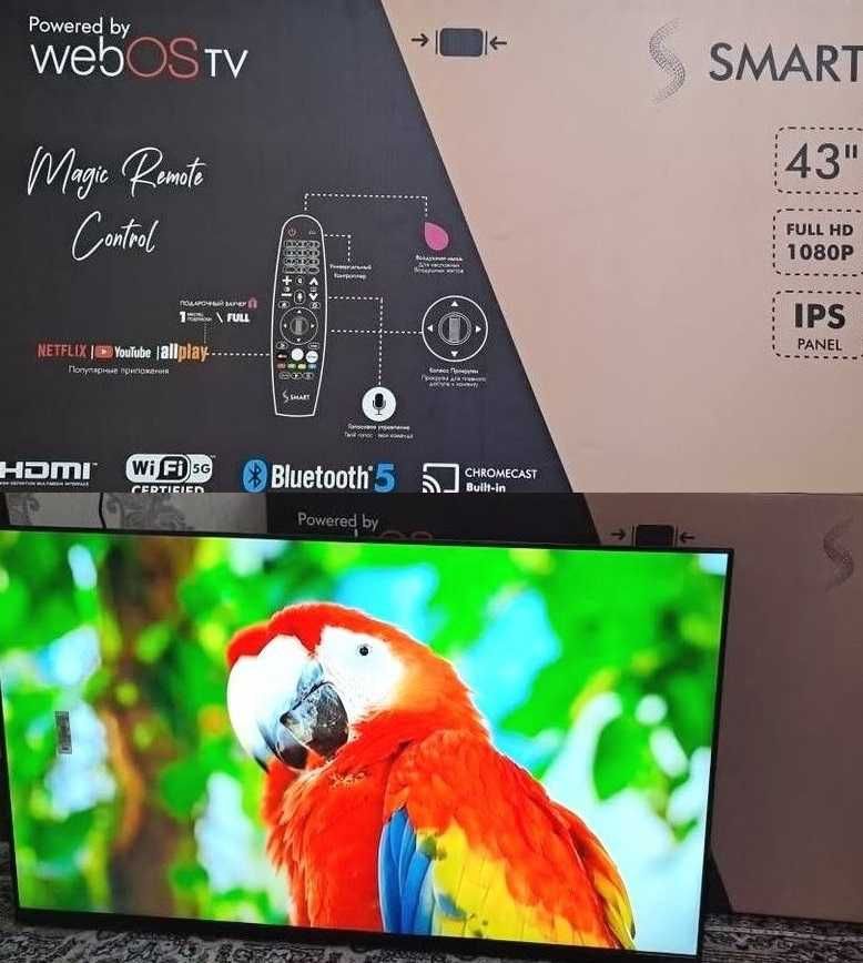 Телевизор LG -43 "Smart" WEB OS /FULL HD/IPS/ Безрамочный
