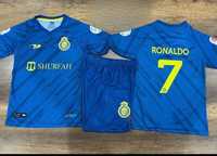 Роналдо синьо Ал Насър 2023 Екип + калци ново Ronaldo al Nassr