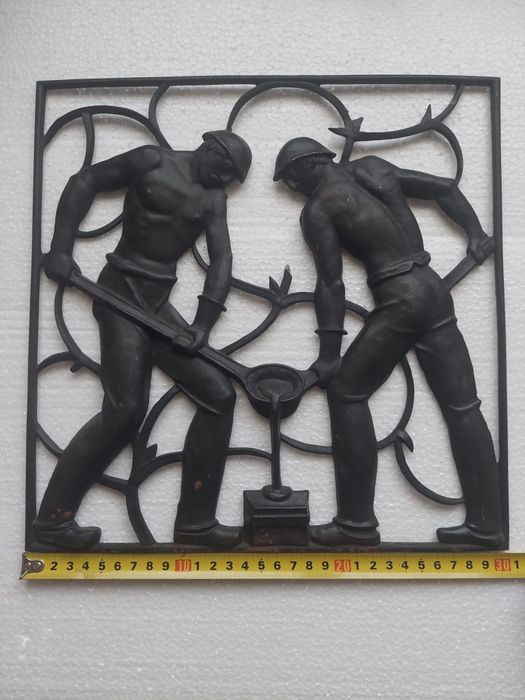 Ornamente metal ambutisat, tablou, decoratiune Buderus