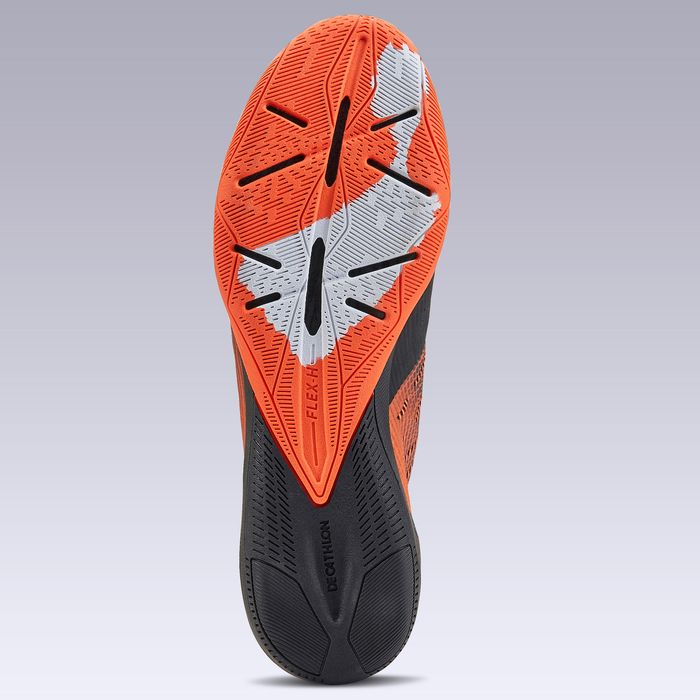 Ghete mid Futsal Ginka 900 Portocaliu - produs resigilat Decathlon