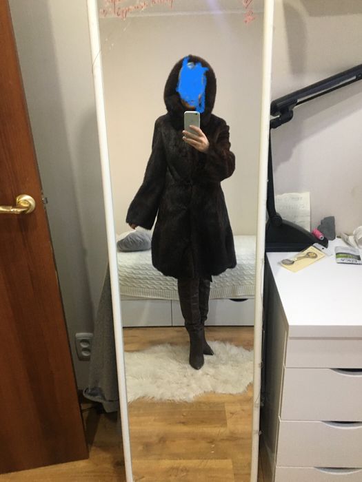 Норковая шуба,цельная