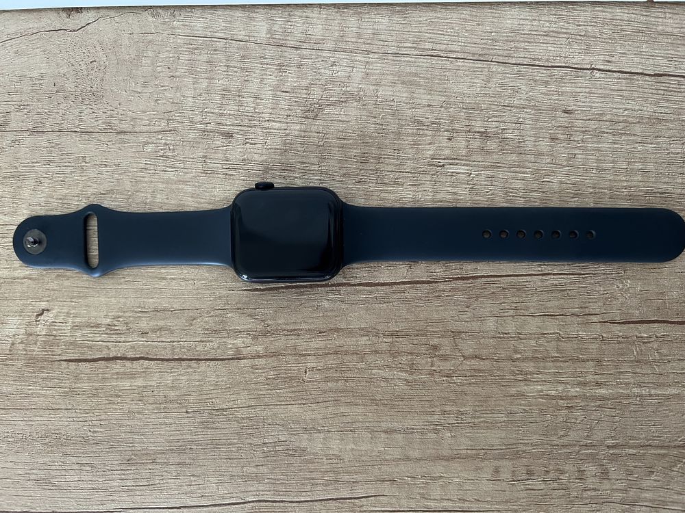 Apple Watch SE GPS, 44mm, Midnight Aluminium Case, M/L+ încărcător