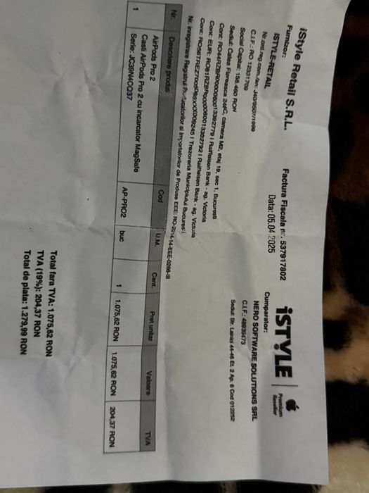 Casti airpods pro (2generation) noi cu factura si garantie originale