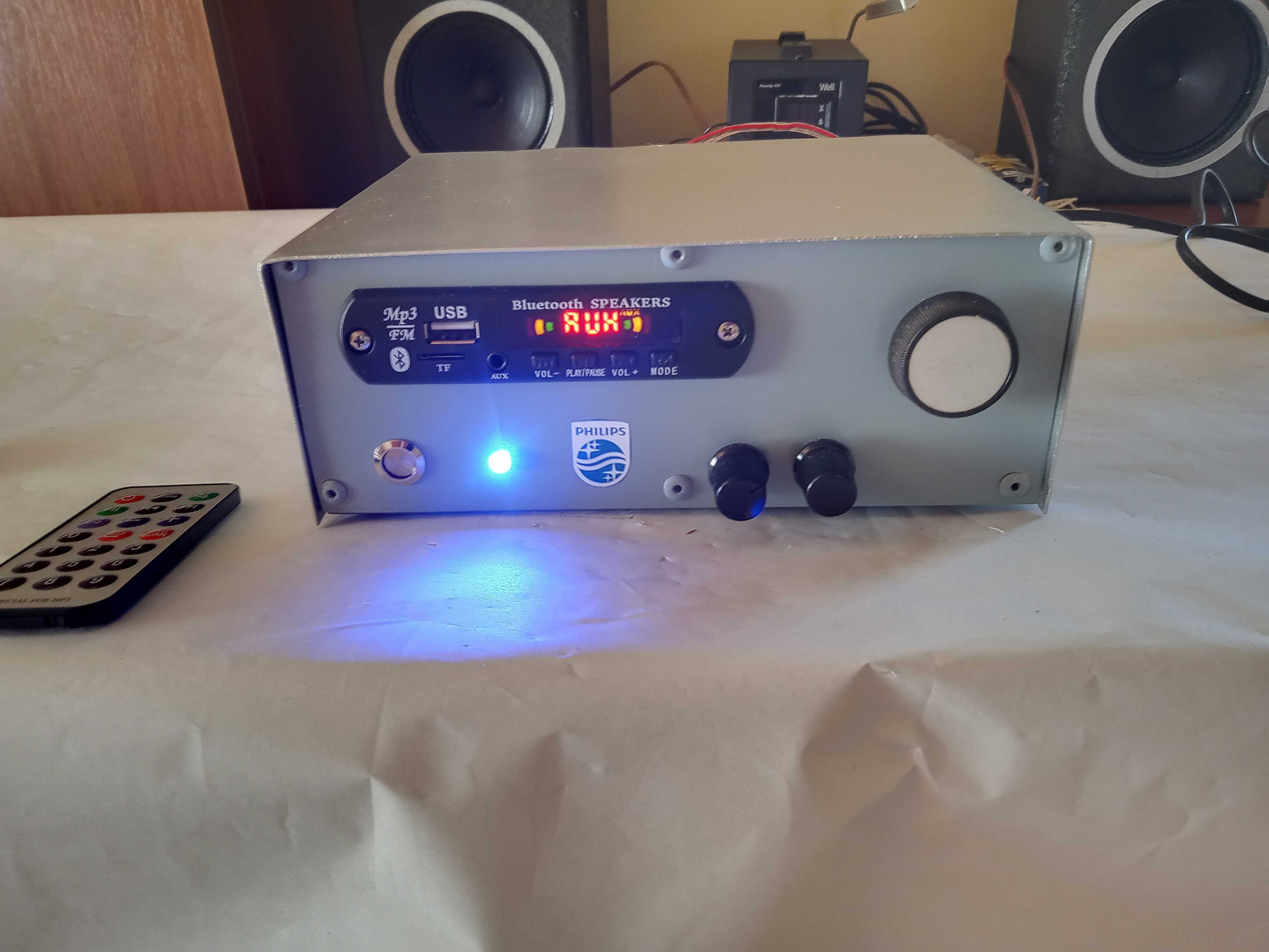 Amplificator 2x20W  , intrari  bth , card , usb , aux