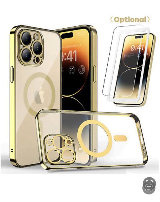 Iphone 14/15/16/PRO/17/MAX/PLUS Husa Electro Wireles si Folie Sticla