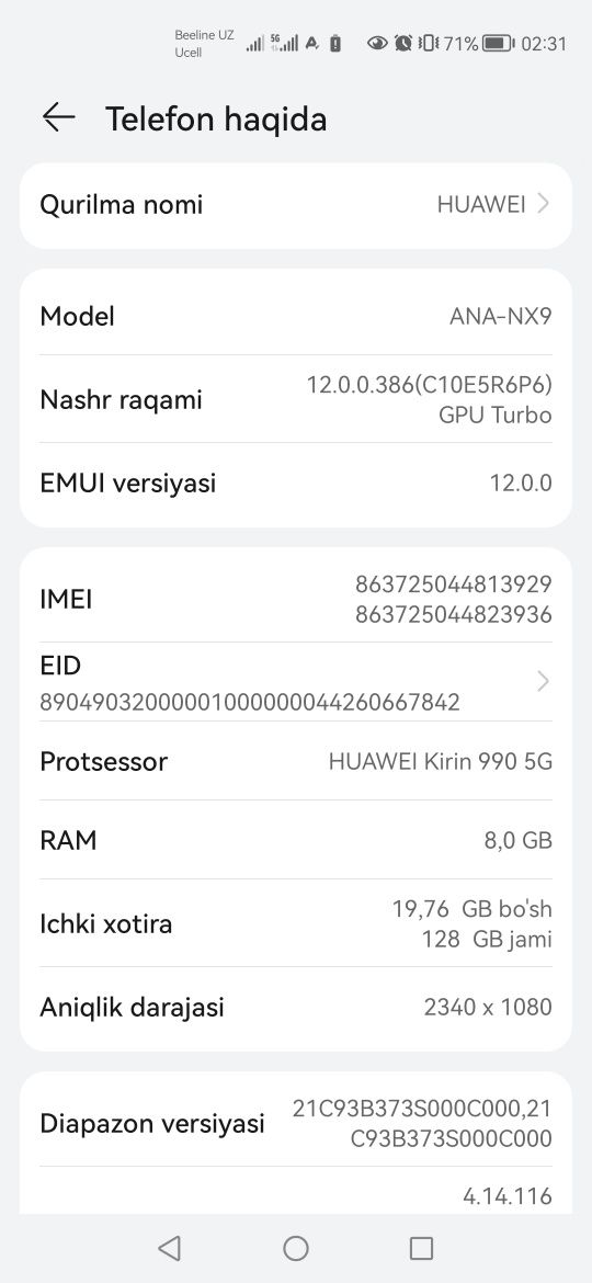 Huawei p40 sotiladi