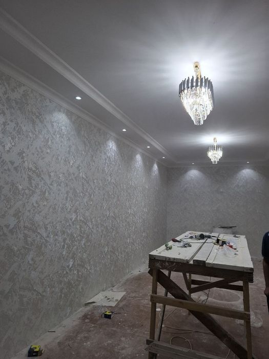 Евро ремонт ишларни киламиз пол,патолок,кафел,шпаклёвка,ламинат килами