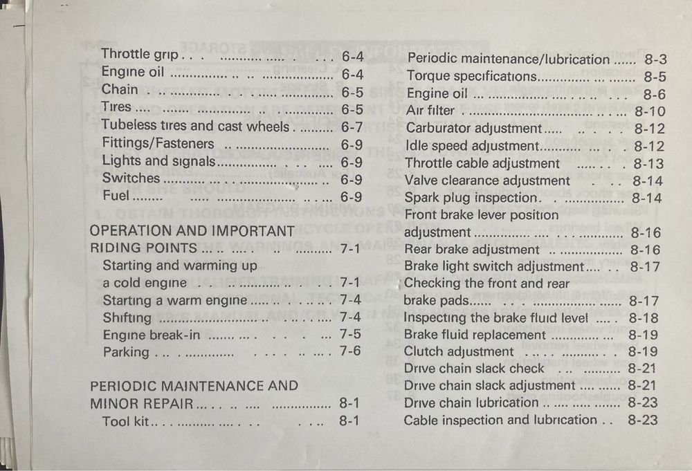 Manual Yamaha XJ600