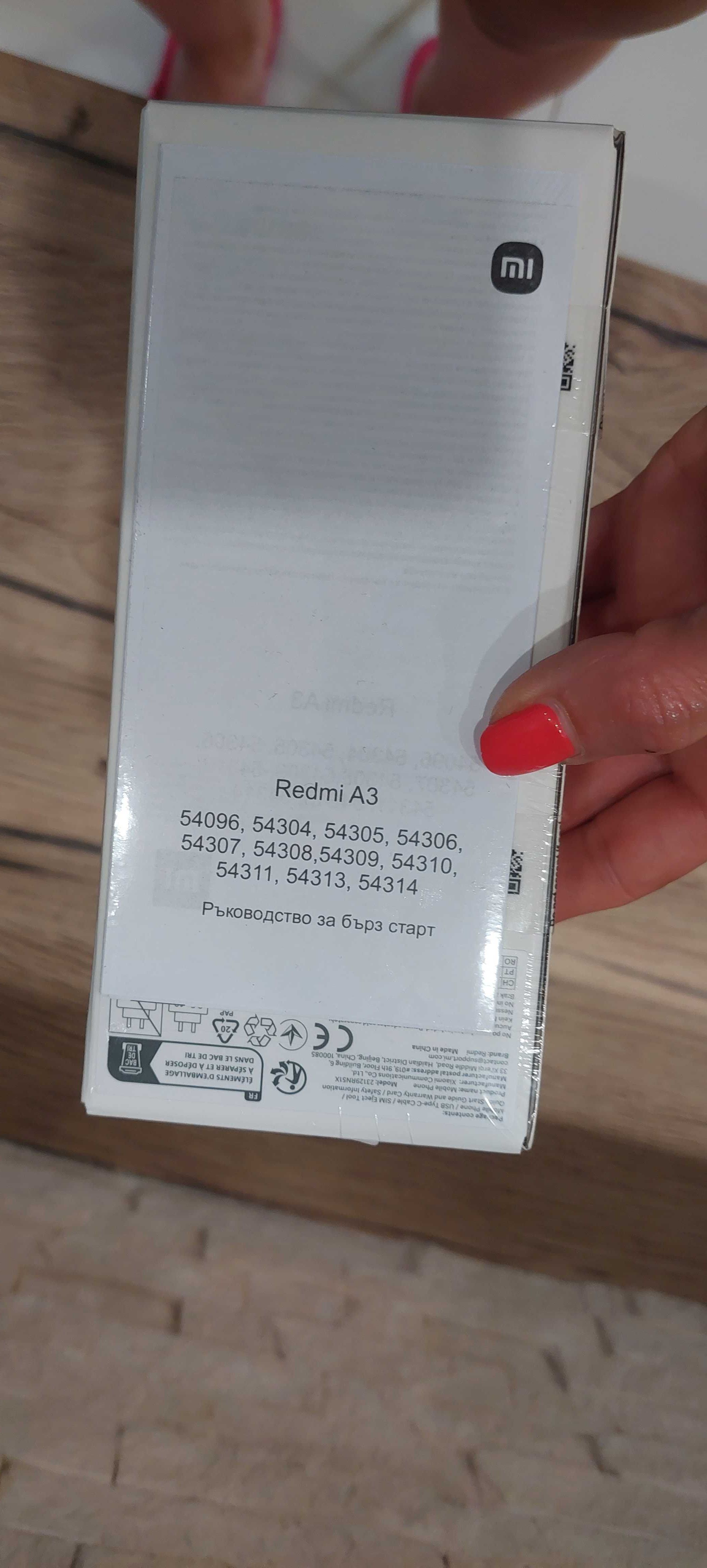 Продавам телефон XIAOMI REDMI A3 BLACK.
