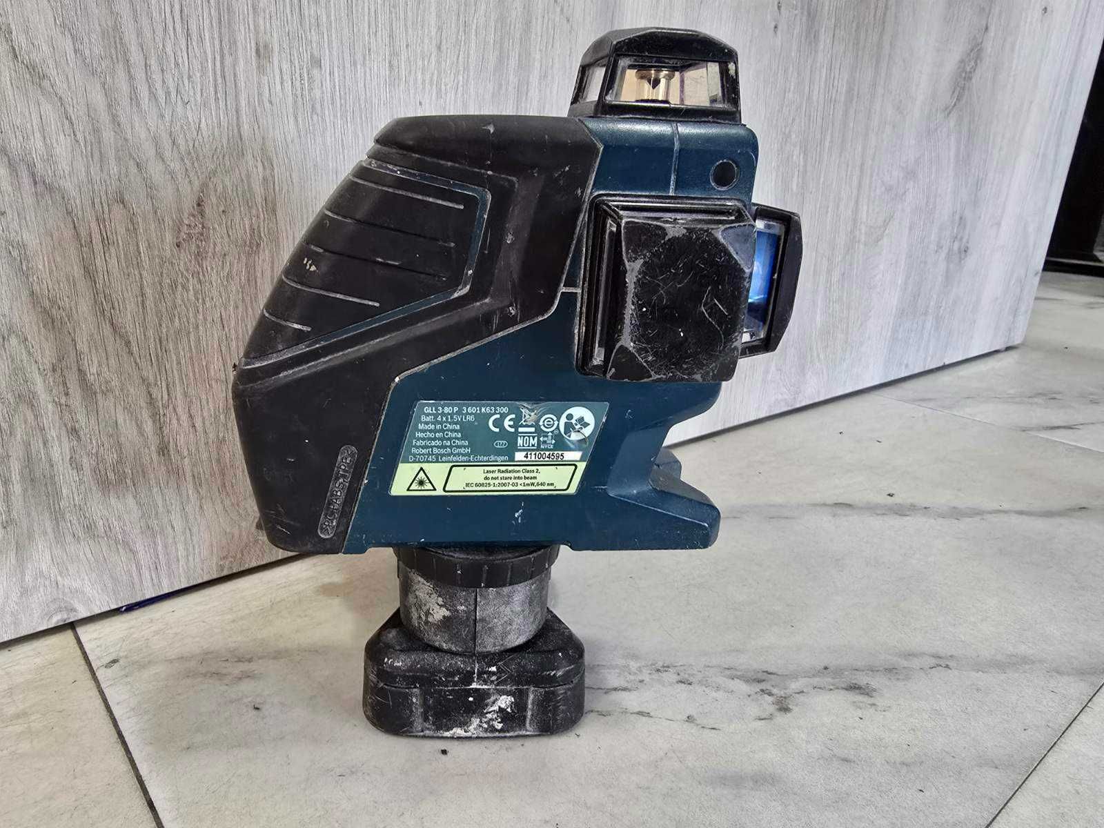 Линеен лазер Bosch GLL 3-80 P /със стойка за стена BM 1