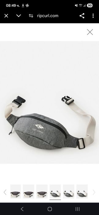 Чанта за Кръст Rip Curl Waist Bag Small Classic Surf grey heather