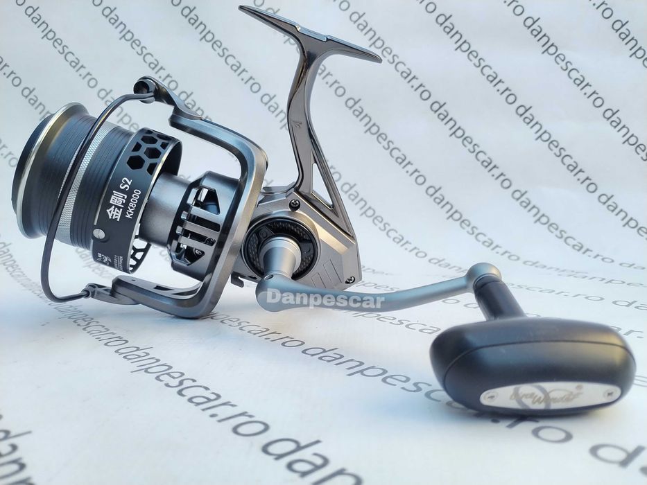 SET 4 Mulinete Crap Line Winder KK8000 cu tambur long-cast 0,40mm/260m