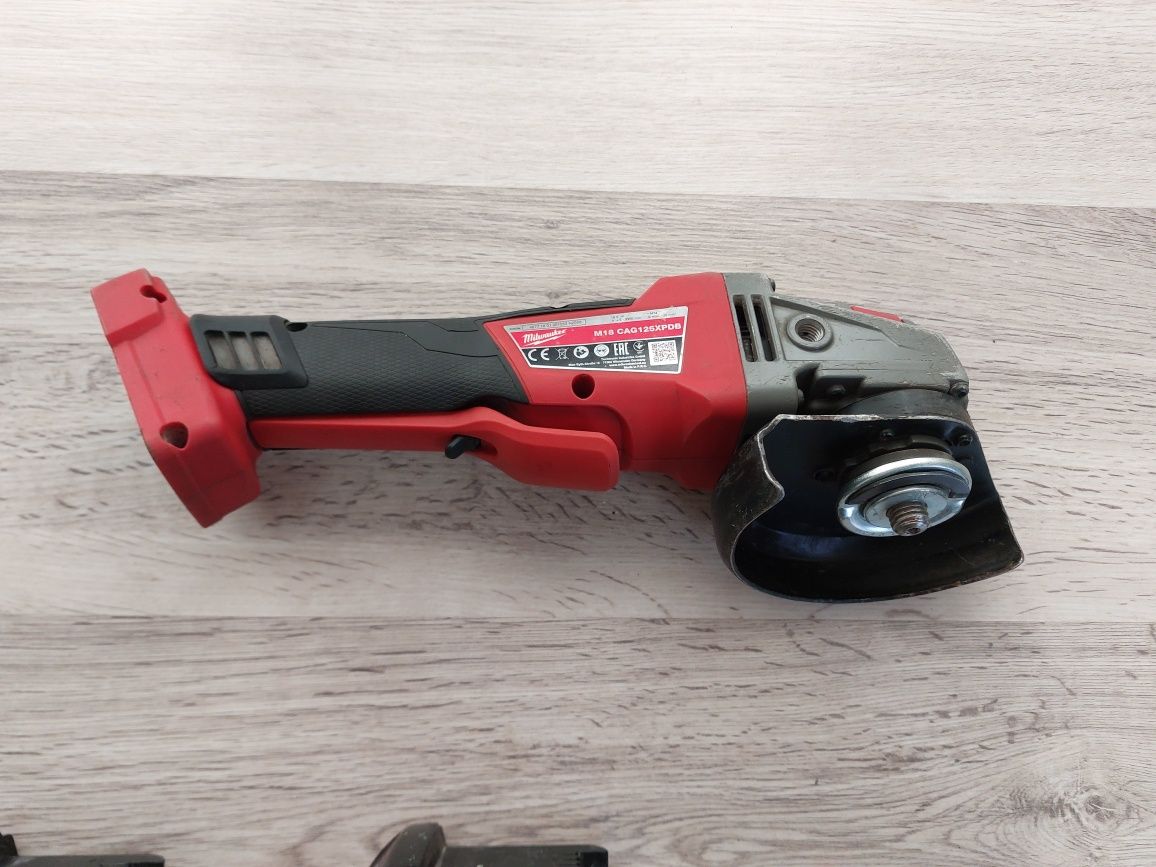 Flex milwaukee M18 CAG125XPDB, rapid stop cu clapeta