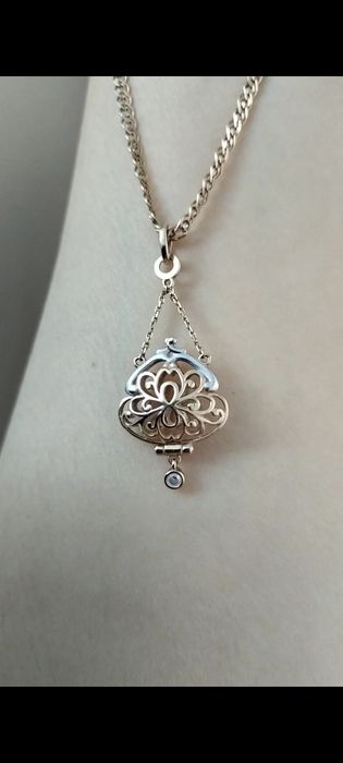 Золотая цепь с кулоном 585 пробы