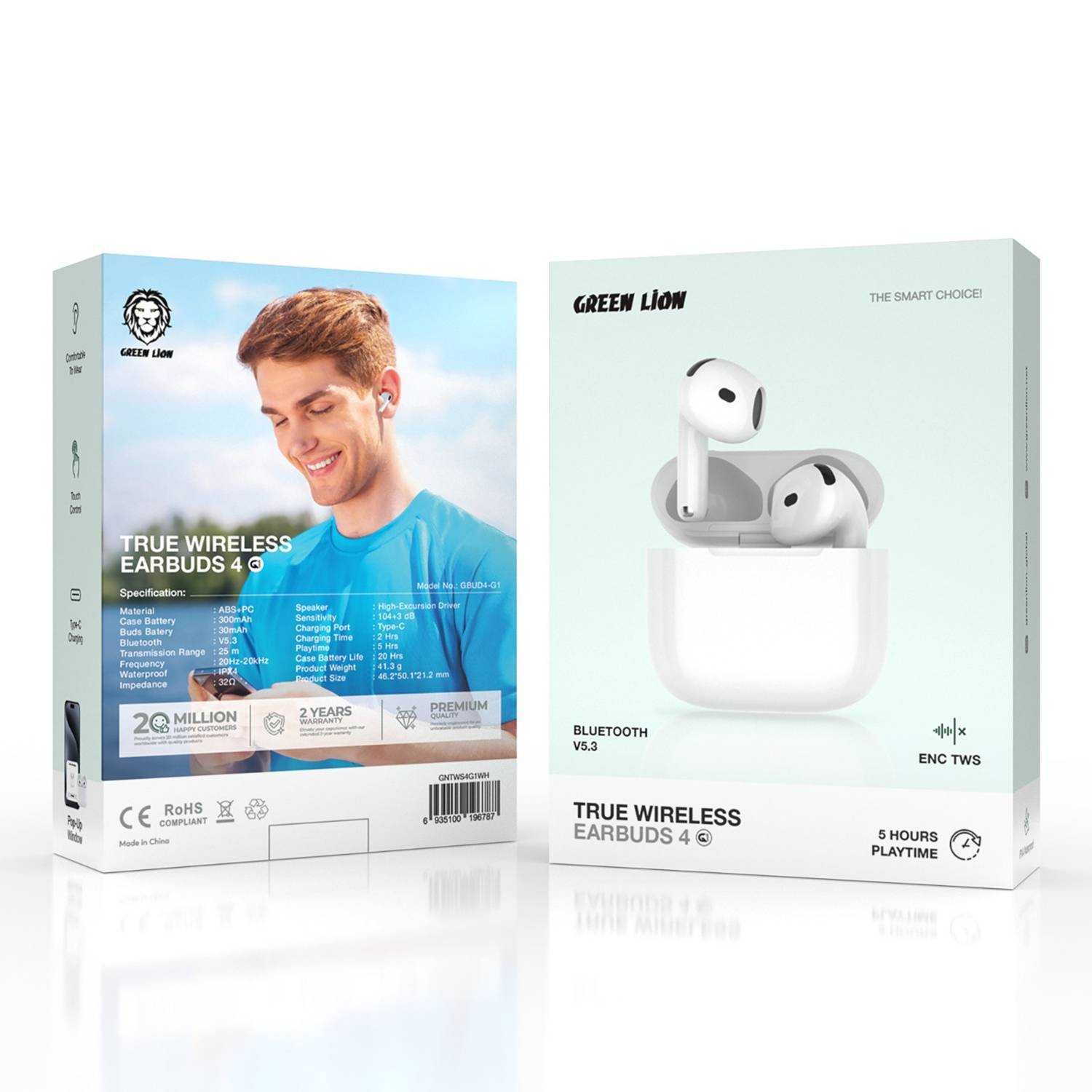 AirPods 4 Green Lion. Earbuds 4 беспроводные наушники. Есть доставка
