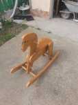 Calut de lemn joaca copii cal