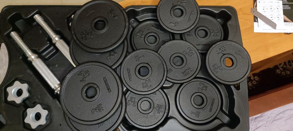 Гантели Decathlon 20 кг, разборные пара. Новые