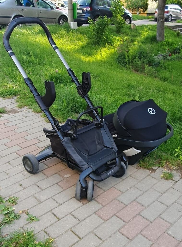 Carucior(scoica) Cybex Aton 5+cadru Nuna+adaptori