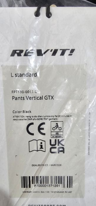 Pantaloni moto textil Revit Vertical GTX L