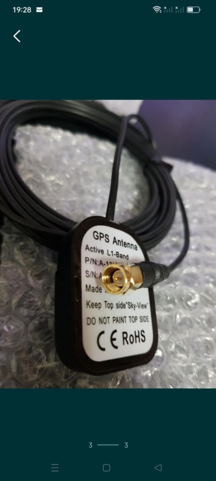Antena gps cu prelungitor. Active L1-Band.

Model cu un semnal foarte