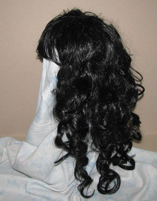 Перука изкуствена коса дълга права къдрава вълниста с диадема