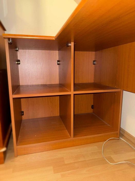 Set complet mobila de birou: masa birou + 2 corpuri biblioteca