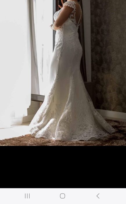 Rochie mireasa+voal+ accesoriu par