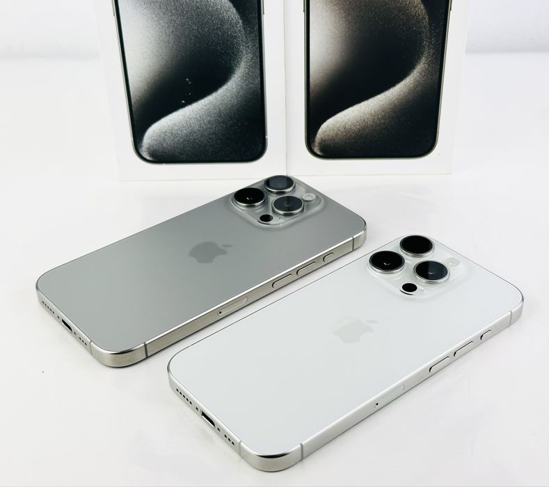 Apple iPhone 15 Pro 128GB White / Natural Перфектен! Гаранция!