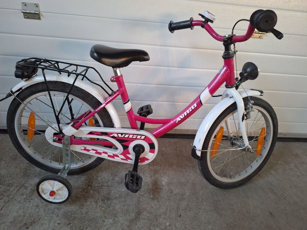 Bicicleta cu roti ajutătoare  pentru fetite de 5-8