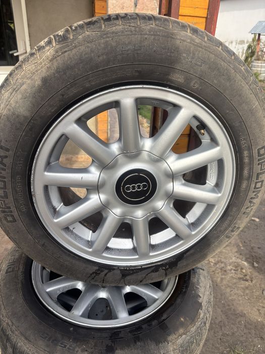 set jante aluminiu Audi+anvelope