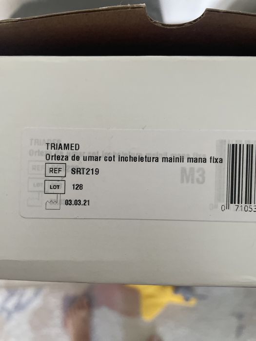 Vand orteza mana cot