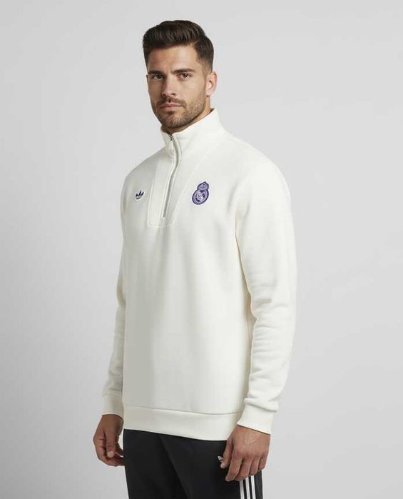 Adidas Real Madrid Terrace Icons - Оригинална мъжка блуза размер XL