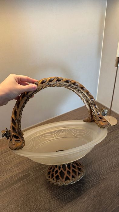 Продам большую вазочку под фрукты, богема